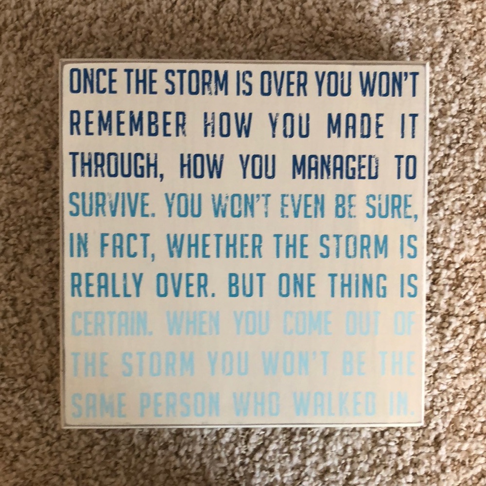 wall art can be hung up or can stand on its own